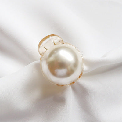 Sweet Mini Round Pearl Hair Clips for Women Girls Hair Claw Chic Barrettes Claw Crab Hairpins Styling Fashion Hair Accessories