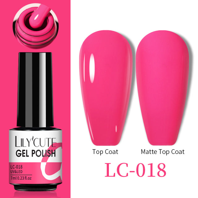 LILYCUTE Thermal Nail Gel Polish 3 Layers Temperature Shiny Color Changing Series Semi Permanent  Soak Off UV Nail Gels Polish