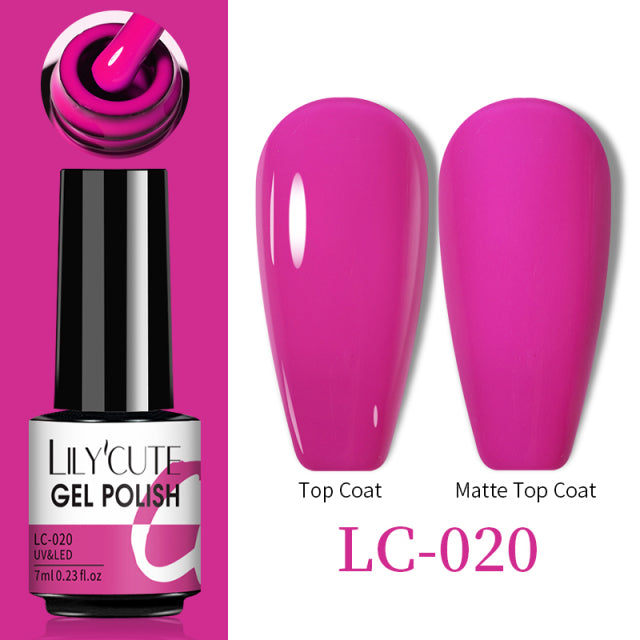 LILYCUTE Thermal Nail Gel Polish 3 Layers Temperature Shiny Color Changing Series Semi Permanent  Soak Off UV Nail Gels Polish