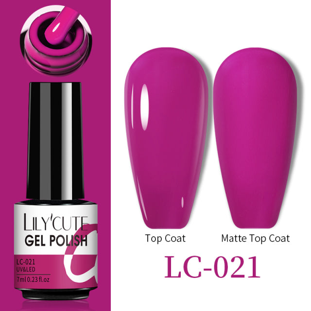 LILYCUTE Thermal Nail Gel Polish 3 Layers Temperature Shiny Color Changing Series Semi Permanent  Soak Off UV Nail Gels Polish