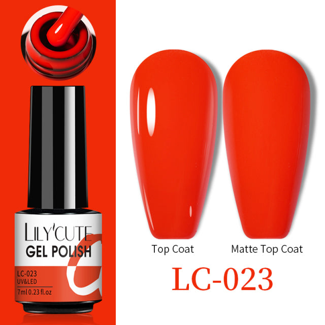 LILYCUTE Thermal Nail Gel Polish 3 Layers Temperature Shiny Color Changing Series Semi Permanent  Soak Off UV Nail Gels Polish