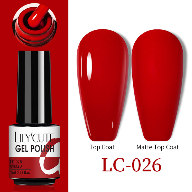 LILYCUTE Thermal Nail Gel Polish 3 Layers Temperature Shiny Color Changing Series Semi Permanent  Soak Off UV Nail Gels Polish