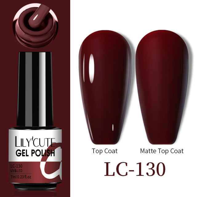 LILYCUTE Thermal Nail Gel Polish 3 Layers Temperature Shiny Color Changing Series Semi Permanent  Soak Off UV Nail Gels Polish