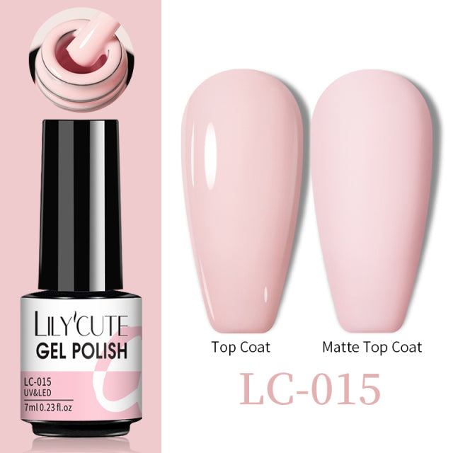 LILYCUTE Thermal Nail Gel Polish 3 Layers Temperature Shiny Color Changing Series Semi Permanent  Soak Off UV Nail Gels Polish