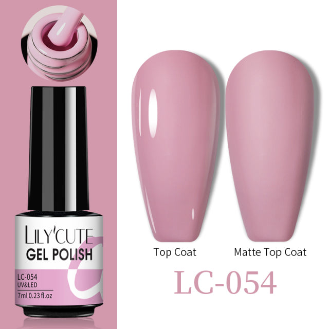 LILYCUTE Thermal Nail Gel Polish 3 Layers Temperature Shiny Color Changing Series Semi Permanent  Soak Off UV Nail Gels Polish