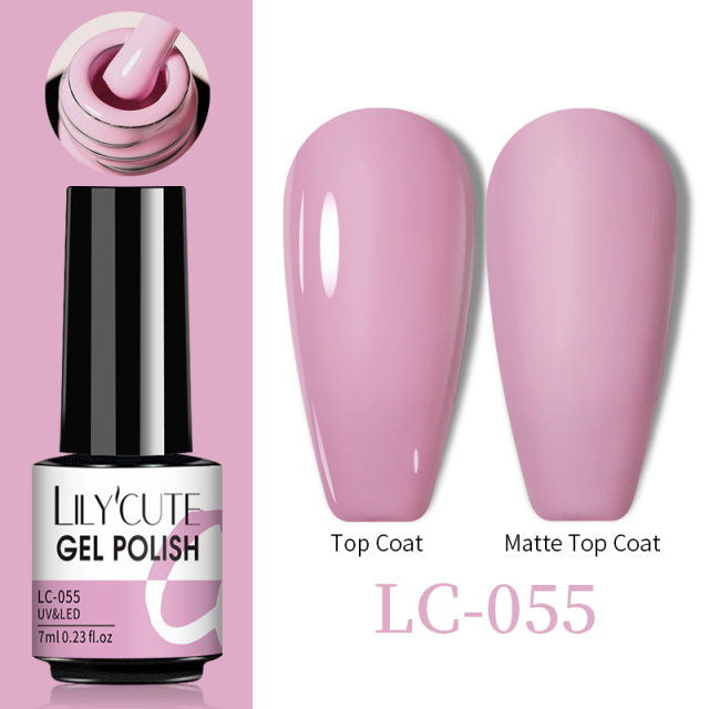 LILYCUTE Thermal Nail Gel Polish 3 Layers Temperature Shiny Color Changing Series Semi Permanent  Soak Off UV Nail Gels Polish