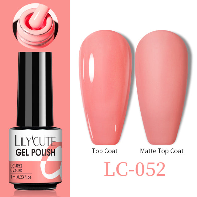 LILYCUTE Thermal Nail Gel Polish 3 Layers Temperature Shiny Color Changing Series Semi Permanent  Soak Off UV Nail Gels Polish