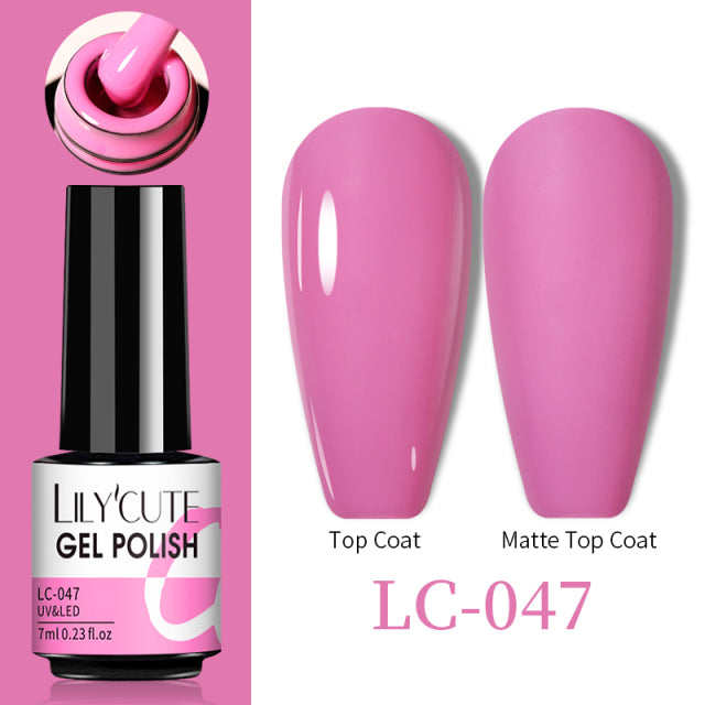 LILYCUTE Thermal Nail Gel Polish 3 Layers Temperature Shiny Color Changing Series Semi Permanent  Soak Off UV Nail Gels Polish