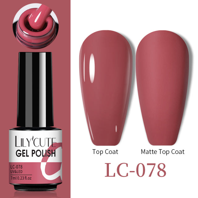 LILYCUTE Thermal Nail Gel Polish 3 Layers Temperature Shiny Color Changing Series Semi Permanent  Soak Off UV Nail Gels Polish