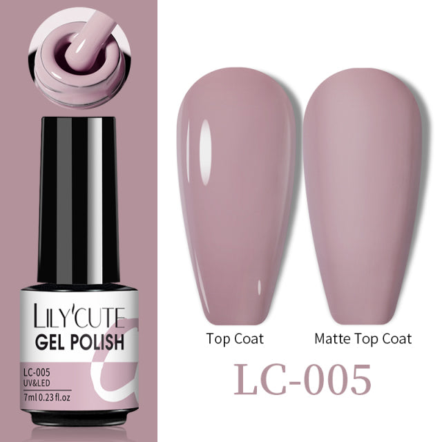 LILYCUTE Thermal Nail Gel Polish 3 Layers Temperature Shiny Color Changing Series Semi Permanent  Soak Off UV Nail Gels Polish