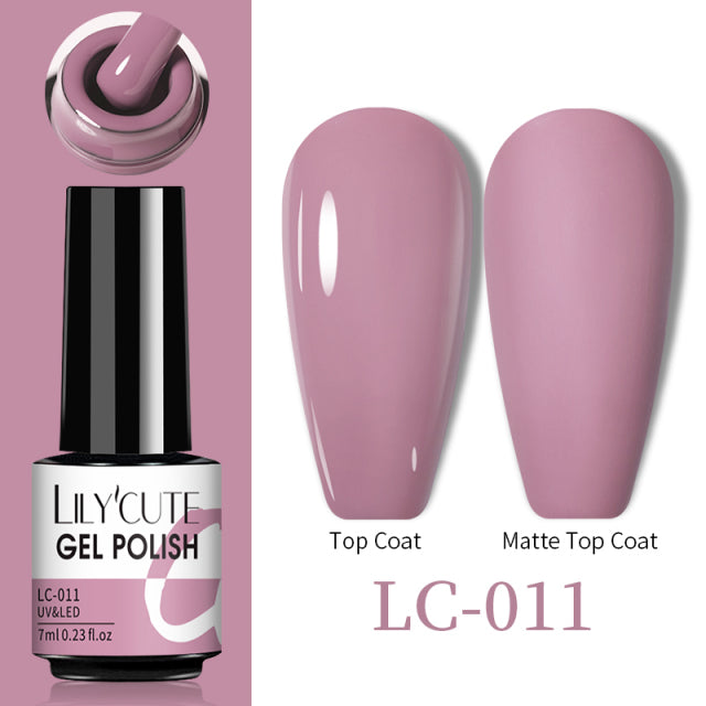 LILYCUTE Thermal Nail Gel Polish 3 Layers Temperature Shiny Color Changing Series Semi Permanent  Soak Off UV Nail Gels Polish