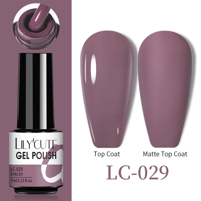 LILYCUTE Thermal Nail Gel Polish 3 Layers Temperature Shiny Color Changing Series Semi Permanent  Soak Off UV Nail Gels Polish