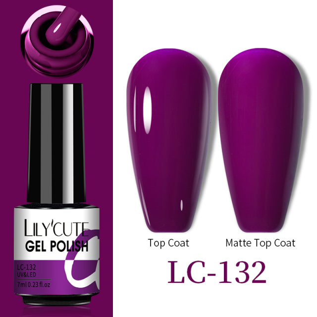 LILYCUTE Thermal Nail Gel Polish 3 Layers Temperature Shiny Color Changing Series Semi Permanent  Soak Off UV Nail Gels Polish