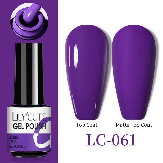 LILYCUTE Thermal Nail Gel Polish 3 Layers Temperature Shiny Color Changing Series Semi Permanent  Soak Off UV Nail Gels Polish