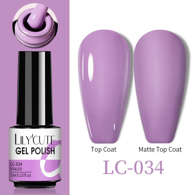 LILYCUTE Thermal Nail Gel Polish 3 Layers Temperature Shiny Color Changing Series Semi Permanent  Soak Off UV Nail Gels Polish