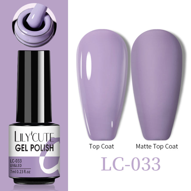 LILYCUTE Thermal Nail Gel Polish 3 Layers Temperature Shiny Color Changing Series Semi Permanent  Soak Off UV Nail Gels Polish