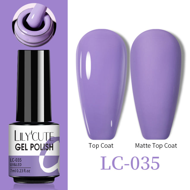 LILYCUTE Thermal Nail Gel Polish 3 Layers Temperature Shiny Color Changing Series Semi Permanent  Soak Off UV Nail Gels Polish