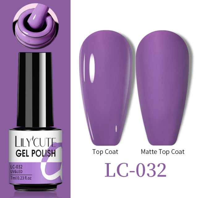 LILYCUTE Thermal Nail Gel Polish 3 Layers Temperature Shiny Color Changing Series Semi Permanent  Soak Off UV Nail Gels Polish