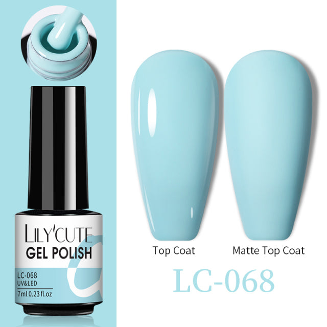 LILYCUTE Thermal Nail Gel Polish 3 Layers Temperature Shiny Color Changing Series Semi Permanent  Soak Off UV Nail Gels Polish