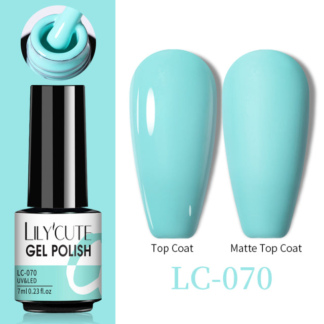 LILYCUTE Thermal Nail Gel Polish 3 Layers Temperature Shiny Color Changing Series Semi Permanent  Soak Off UV Nail Gels Polish