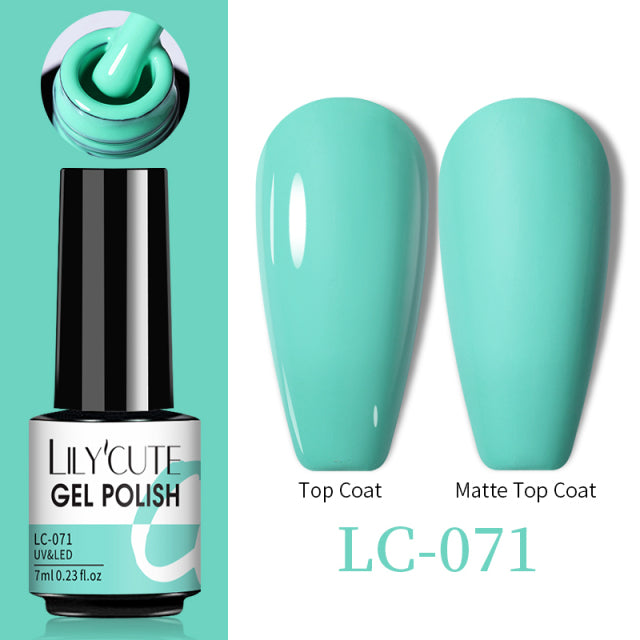 LILYCUTE Thermal Nail Gel Polish 3 Layers Temperature Shiny Color Changing Series Semi Permanent  Soak Off UV Nail Gels Polish