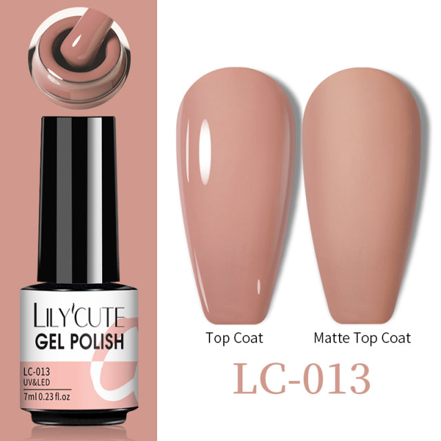 LILYCUTE Thermal Nail Gel Polish 3 Layers Temperature Shiny Color Changing Series Semi Permanent  Soak Off UV Nail Gels Polish