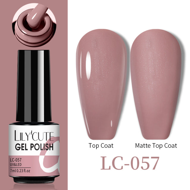 LILYCUTE Thermal Nail Gel Polish 3 Layers Temperature Shiny Color Changing Series Semi Permanent  Soak Off UV Nail Gels Polish