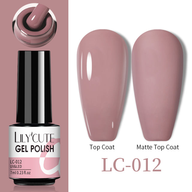 LILYCUTE Thermal Nail Gel Polish 3 Layers Temperature Shiny Color Changing Series Semi Permanent  Soak Off UV Nail Gels Polish