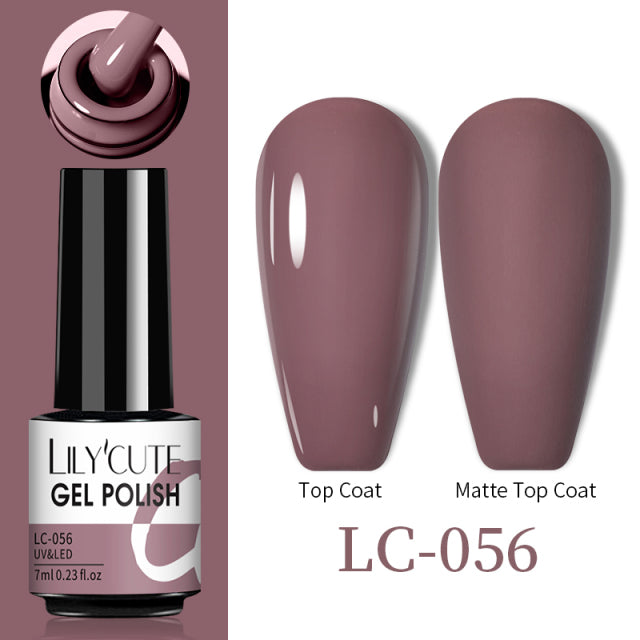 LILYCUTE Thermal Nail Gel Polish 3 Layers Temperature Shiny Color Changing Series Semi Permanent  Soak Off UV Nail Gels Polish