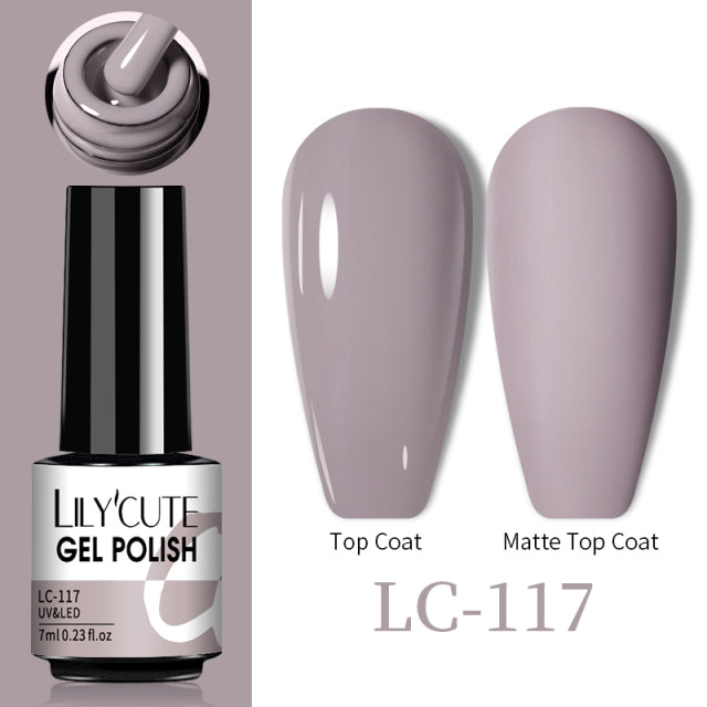 LILYCUTE Thermal Nail Gel Polish 3 Layers Temperature Shiny Color Changing Series Semi Permanent  Soak Off UV Nail Gels Polish