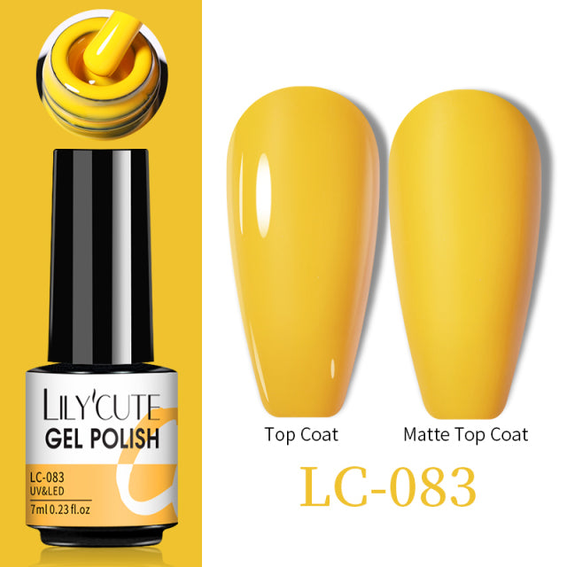 LILYCUTE Thermal Nail Gel Polish 3 Layers Temperature Shiny Color Changing Series Semi Permanent  Soak Off UV Nail Gels Polish