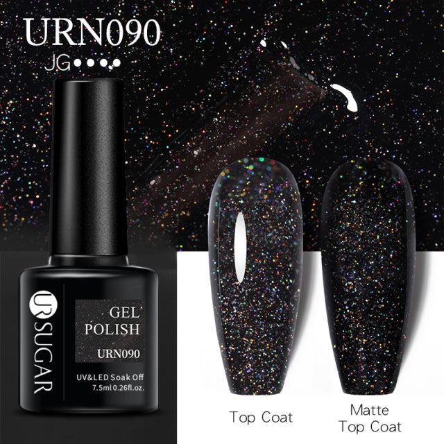 UR Sugar 7.5ML Gel Polish Manicure For Nails Christmas Semi Permanent Vernis Top Coat Soak Off UV LED Gel Color Glitter Varnish