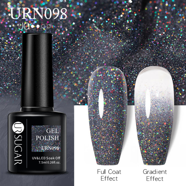 UR Sugar 7.5ML Gel Polish Manicure For Nails Christmas Semi Permanent Vernis Top Coat Soak Off UV LED Gel Color Glitter Varnish