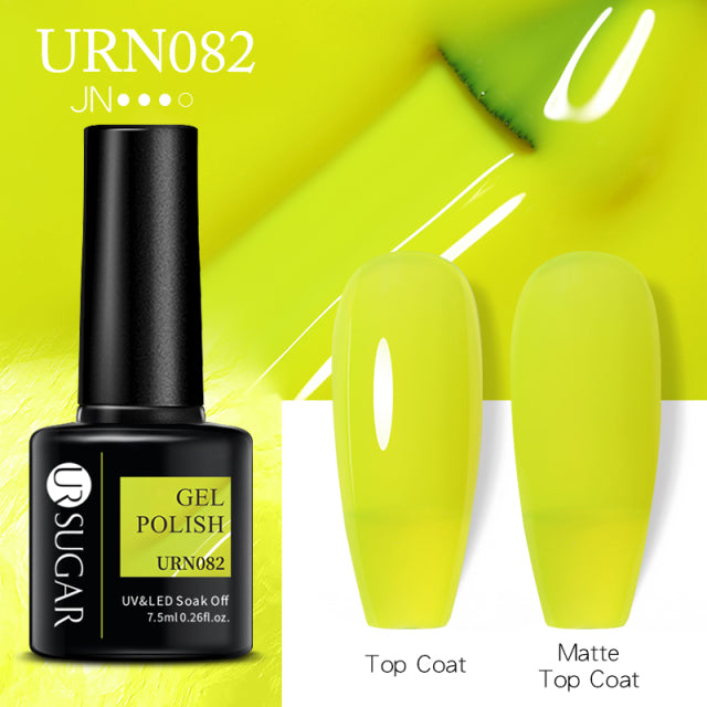 UR Sugar 7.5ML Gel Polish Manicure For Nails Christmas Semi Permanent Vernis Top Coat Soak Off UV LED Gel Color Glitter Varnish